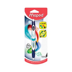 Химикалка Maped TWIN TIP 4-цветен КЛАСИК 1броя блистер