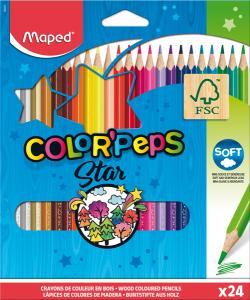 Мапед  COLOR PEPS FSC 24 цвята