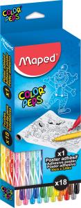 яМапед COLOURING SET ДЖУНГЛА 18 флумастера + постер