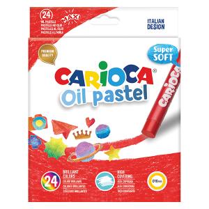 Пастели CARIOCA Маслени  24 цвята Ф10 мм