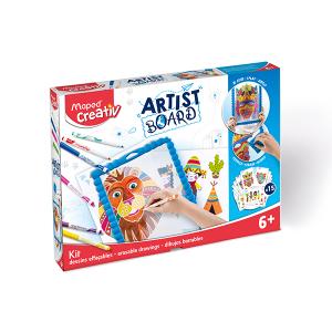 Maped ARTIST BOARD - Дъска за изтриваеми рисунки МАСКИ 28 части 6+