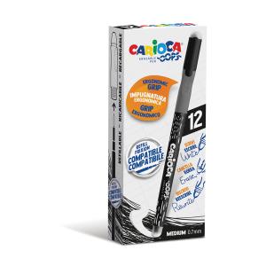 Химикалка CARIOCA OOPS  изтриваема ЧЕРЕН 12 броя кутия