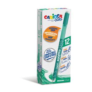 Химикалка CARIOCA OOPS  изтриваема ЗЕЛЕН 12 броя кутия
