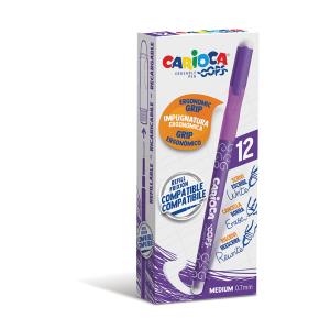 Химикалка CARIOCA OOPS  изтриваема ЛИЛАВ 12 броя кутия