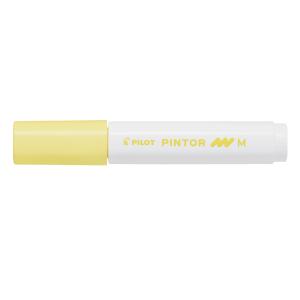 Перманентен маркер PINTOR PAINT 1.4-4.5mm пастел жълт 6броя/кутия C3