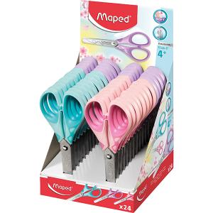 Ножица МАПЕД ESSENTIALS PULSE SOFT PASTEL 13см. дисплей 24броя