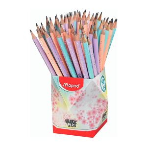 MAPED PASTEL HB+ ГУМА диспл. 72бр.