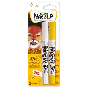 Пастели CARIOCA MASK UP за лице ЖИВОТНИ 2  цвята блистер