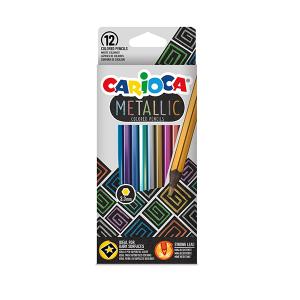 Цветни моливи CARIOCA METALLIC 12 цвята