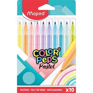 Флумастери Мапед COLORPEPS PASTEL 10 цвята