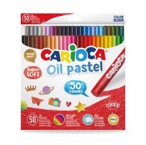 Пастели CARIOCA Маслени  50 цвята Ф10 мм