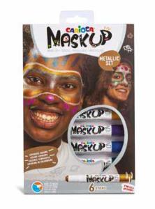 Пастели CARIOCA MASK UP за лице 6 цвята -металикови цветове
