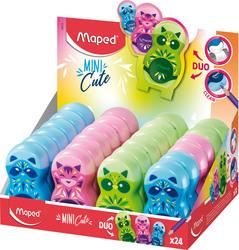 2в1 LOOPY MINI CUTE LOOPY ед.острилка+гума дисплей 24бр