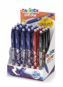 CARIOCA OOPS POP изтриваема  24 бр.3 цвята дисплей