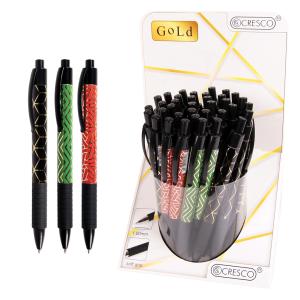 Химикалка GOLD - клик син 36 броя дисплей