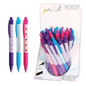 Химикалка PASTEL SHINE- клик син 36 броя дисплей