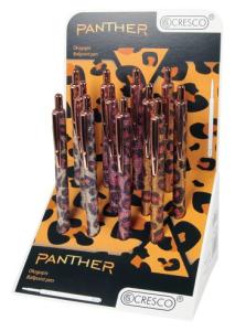 Химикалка PANTHER metal - клик син 12 броя дисплей