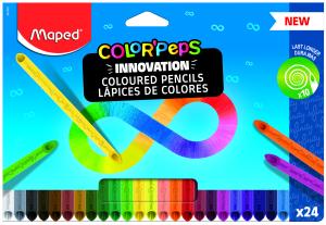 Цветни моливи Мапед  COLORPEPS INFINITY 24 цвята