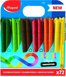 Цветни моливи Мапед  COLORPEPS INFINITY 72 броя 12 цвята