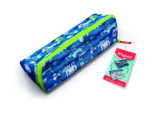 Несесер MAPED 1 цип  XXL отваряне PATTERN- син