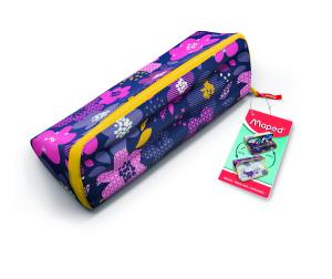 Несесер MAPED 1 цип  XXL отваряне PATTERN- розов