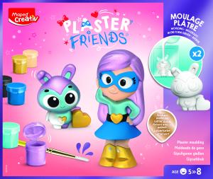 Креативен комплект Maped Гипсови фигурки FRIENDS Супер герои  5+