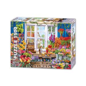 Пъзел 1500 елемента FLOWER SHOP панорамен 85х 60 см
