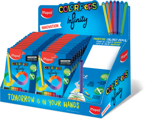 MAPED 24бр. х 12цв.  COLOR PEPS INFINITY каса картонен 38х25х40см