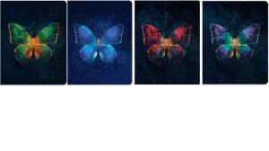 KESKIN 13х16,5см. Butterfly 80л. ред  тв.корица 6бр./пак. 4 вида