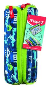 MAPED 2 цип XXL отваряне FANCY PIXEL BLUE