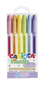 CARIOCA Fiorela GEL 6 цвята PASTEL PP кутия бл.