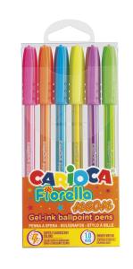 CARIOCA Fiorela GEL 6 цвята NEON PP кутия бл.