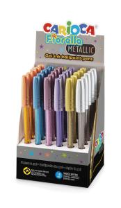 Химикалка CARIOCA Fiorela GEL 6 цвята METALLIC дисплей
