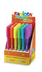Химикалка CARIOCA Fiorela NEON GEL 6 цвята