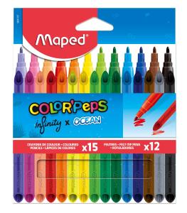Мапед  COLORPEPS INFINITY 15 цвята+12 цвята ОКЕАН