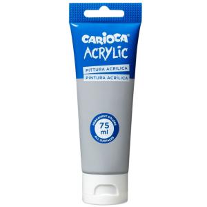 CARIOCA Acrylic тубичка 75ml - Сребърна C3