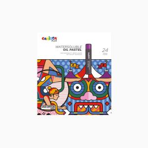 Маслени пастели 24 цвята CARIOCA Plus VAN ORTON Watersoluble Oil