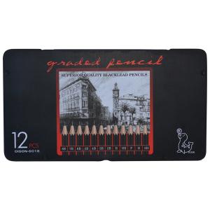 ГРАФИТНИ МОЛИВИ DISON super 2H-8В/12бр.мет кутия