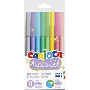 CARIOCA PASTEL Суперизмиваеми 8 цвята РР опак.